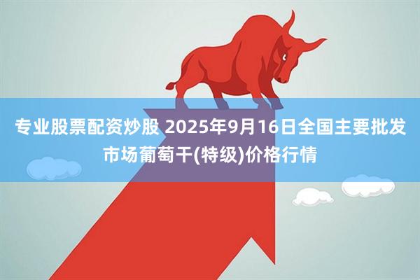 专业股票配资炒股 2025年9月16日全国主要批发市场葡萄干(特级)价格行情